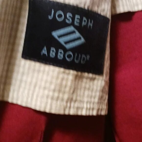 Joseph Abboud Dark Cranberry Coat - Picture 2 of 4